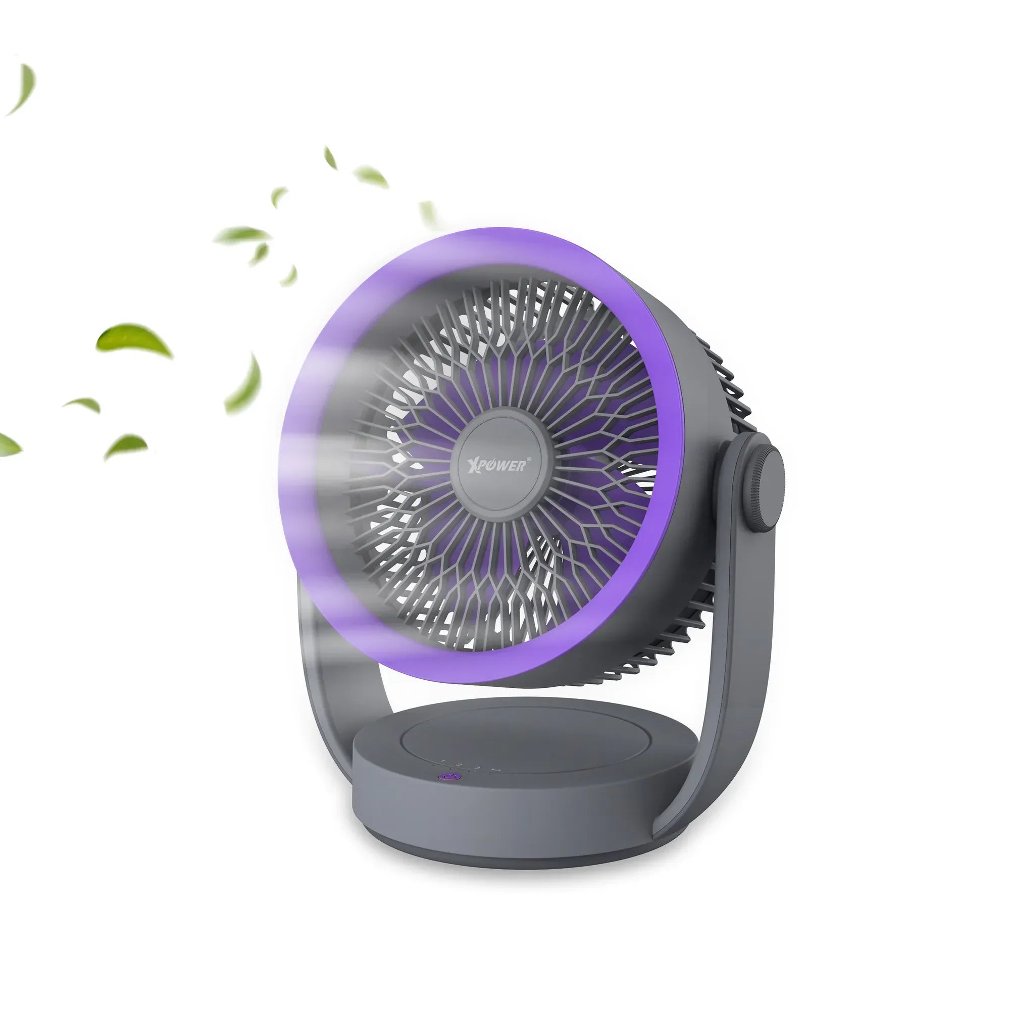Xpower F17 Portable Desktop Circulation Fan - Grey - Tashqila Xpower F17 Portable Desktop Circulation Fan - Grey - Tashqila